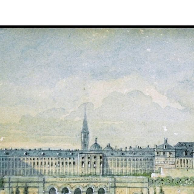 Une gravure de Johann Wilhelm Frey représentant le Burgtor de Vienne